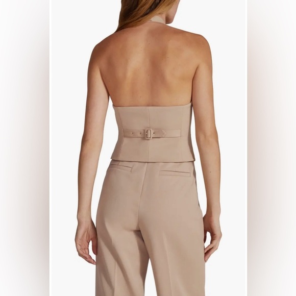 NWT Favorite Daughter The Favorite Halter Vest in Beige Size Medium - Picture 7 of 10